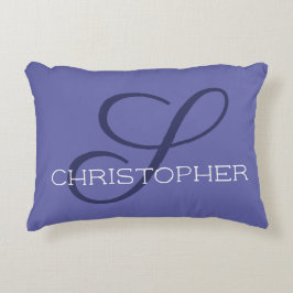 S Initial Individuelle Name Calligraphy Trendy Dekokissen