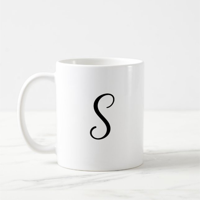 S initiale Accent Coffee Tasse-Mother's Day Gift-G Kaffeetasse (Links)