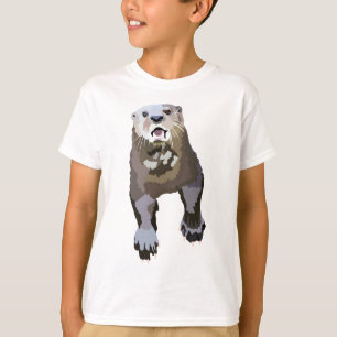 S ist für Gepunktetes Necked Otter T-Shirt