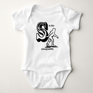 S ist für Sasquatch Baby Strampler
