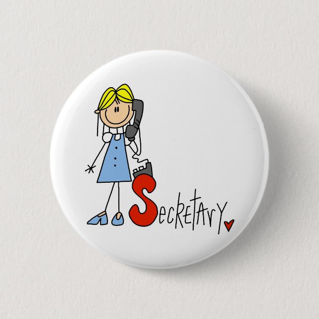 S ist für Sekretärin Button (Vorderseite)