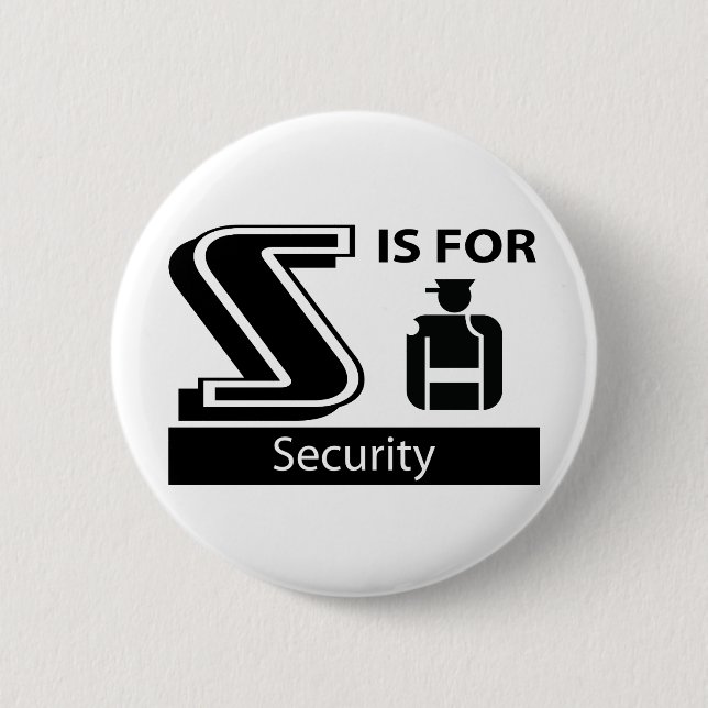 S ist für Sicherheit Button (Vorderseite)