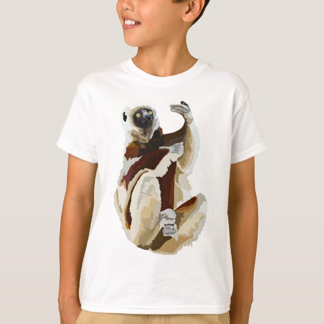 S ist für Sifaka Lemur T-Shirt (Vorderseite)