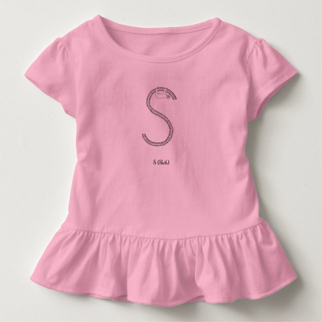 S ist für Sloth Baby T-shirt (Vorderseite)