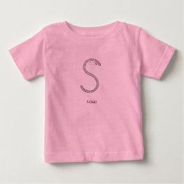 S ist für Sloth Baby T-shirt