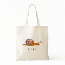 S ist für Snail-Tasche