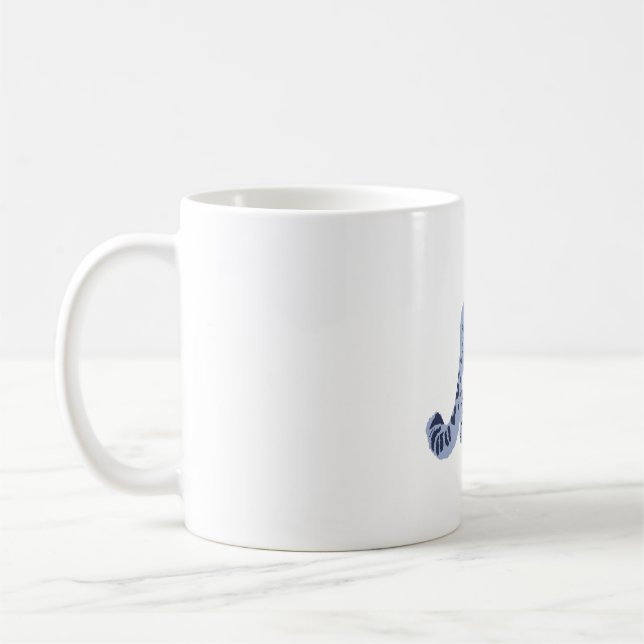 S ist für Snow Leopard Kaffeetasse (Links)