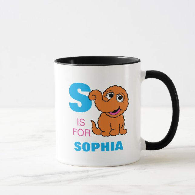 S ist für Snuffleupagus | Name hinzufügen Tasse (Rechts)