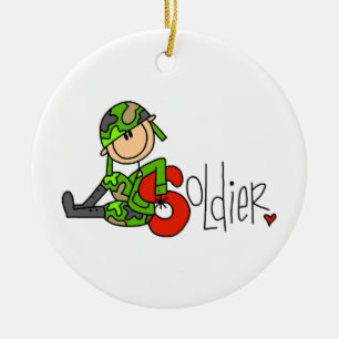 S ist für Soldier Keramikornament