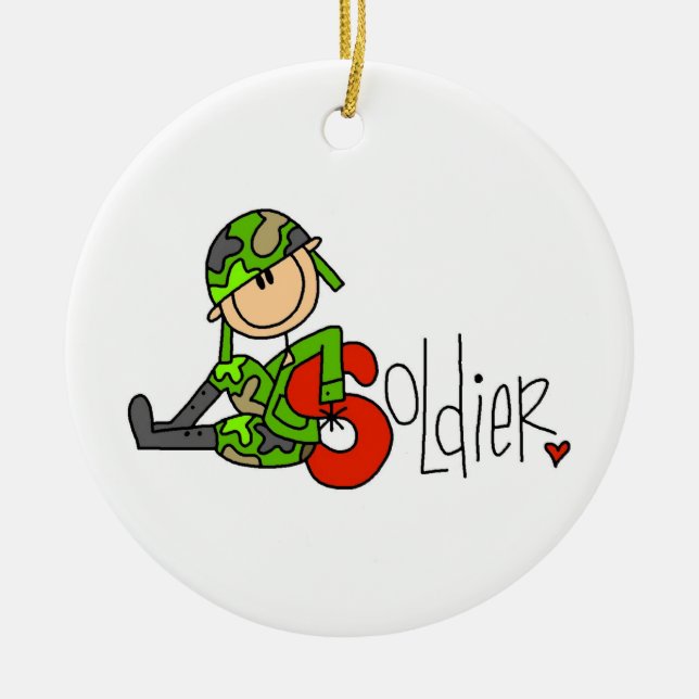 S ist für Soldier Keramikornament (Vorne)