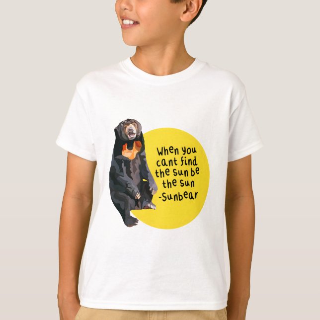 S ist für Sun Bear T-Shirt (Vorderseite)