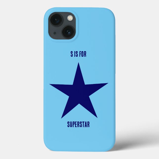 S ist für Superstar Case-Mate iPhone Hülle (Rückseite)