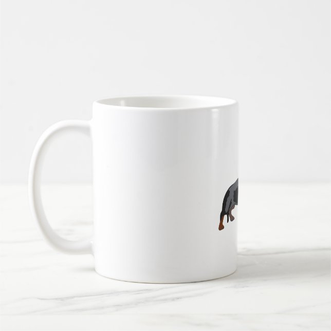S ist für Wursthund Kaffeetasse (Links)
