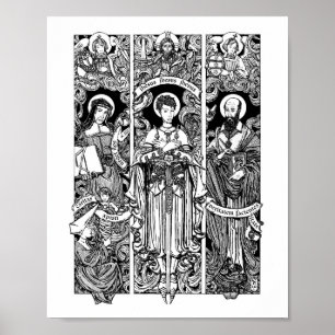 S. Joan, Louise und Francis 8" x 10" Print Poster
