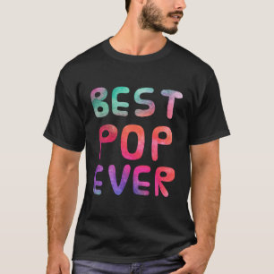 S Krawatte Tye Bester Pop je Großvater Vatertag T-Shirt