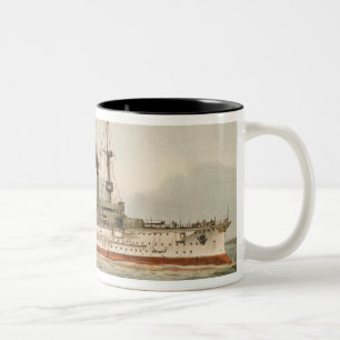 S.M. Grosse Kreuzer "Furst Bismarck" (H.M. Great C Zweifarbige Tasse