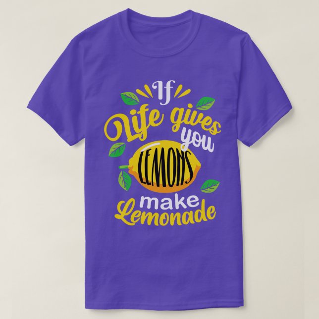 s Make Lemonade Funny Lemon Vibes T-Shirt (Design vorne)