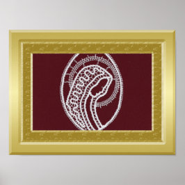 S. Mary Opulent Gold Rahmen Custom Foto Poster