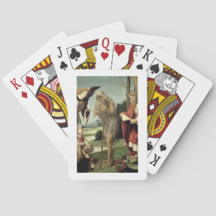 S. Michael, Andrew und Onuphrius (Öl auf Tafel) Spielkarten