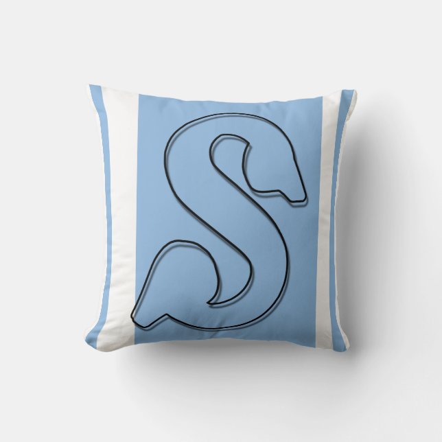 S Mit Monogramm Kissen (Vorderseite)
