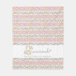 S monogramm individuelle Name bedeutet Savannah Fleecedecke