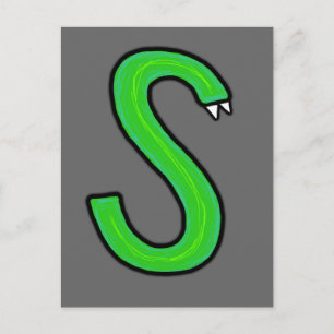 S Monster Postkarte