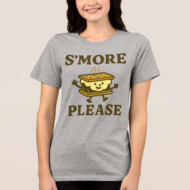 S’more Please T-Shirt | Cute Camping Fall Tee (Vorderseite)