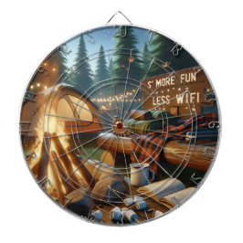 S’more Spaß Camping Dartboard – Rustikale Spielzim Dartscheibe