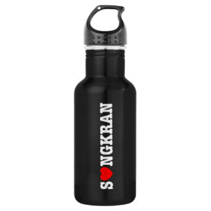 S ❤ NGKRAN ~ Herz (Liebe) Songkran Edelstahlflasche