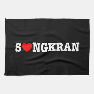 S ❤ NGKRAN ~ Herz (Liebe) Songkran Handtuch
