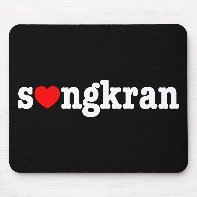 s ❤ ngkran ~ Herz (Liebe) Songkran Mousepad (Vorne)