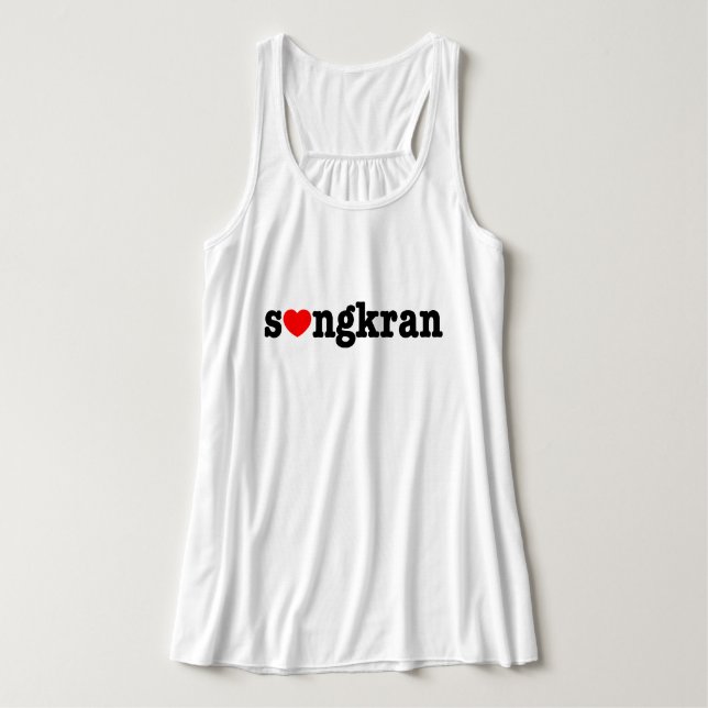 s ❤ ngkran ~ Herz (Liebe) Songkran Tank Top (Design Vorderseite)