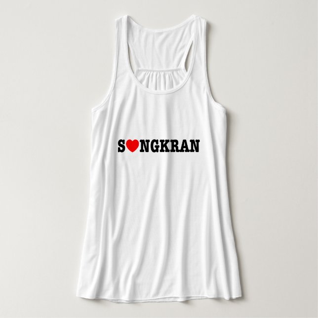 S ❤ NGKRAN ~ Herz (Liebe) Songkran Tank Top (Design Vorderseite)