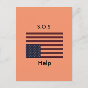 S.O.S-Hilfe Postkarte