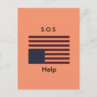 S.O.S-Hilfe Postkarte