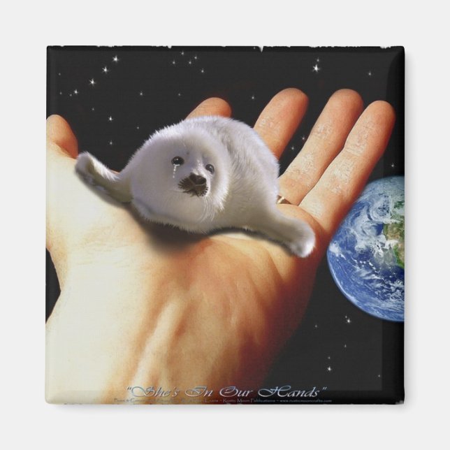 S.O.S. RETTE UNSERE HARP-SIEGEL MAGNET (Vorne)