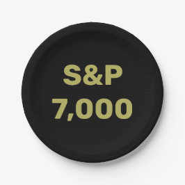 S&P 7.000 Level Stock Market Index Celebration Pappteller