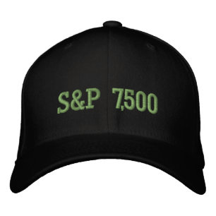 S&P 7.500 Level Aktienmarktindex-Feier Bestickte Baseballkappe