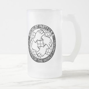 S.P.U.S.A Logo Mattglas Bierglas