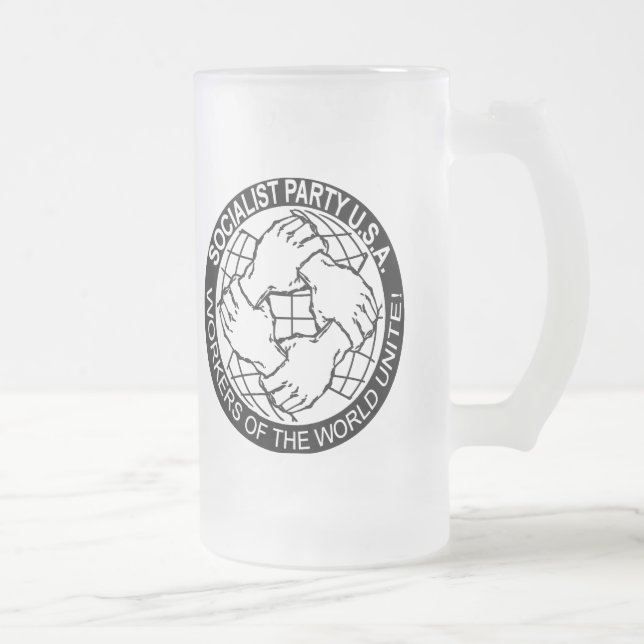 S.P.U.S.A Logo Mattglas Bierglas (Rechts)