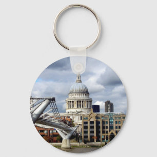 S Pauls Kathedrale-Jahrtausend Brücke-London Schlüsselanhänger