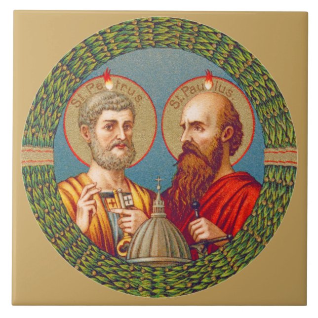 S. Peter und Paul, Apostel (JMAS 01) Fliese (Vorderseite)