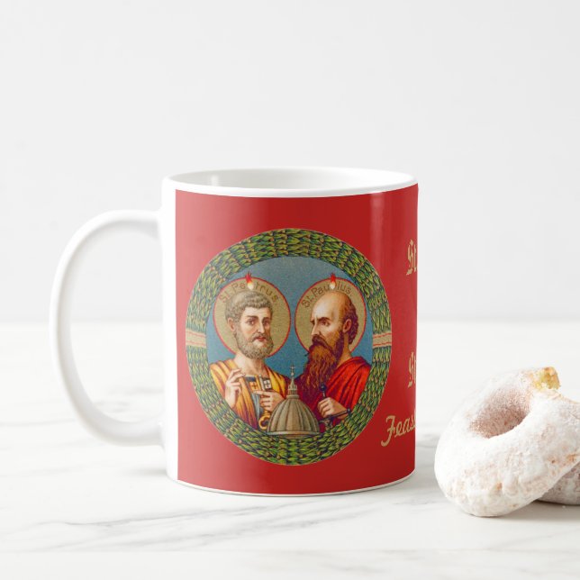 S. Peter und Paul, Apostel (JMAS 01) Kaffeetasse (Mit Donut)