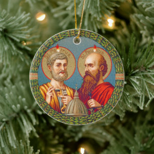 S. Peter und Paul, Apostel (JMAS 01) Keramik Ornament