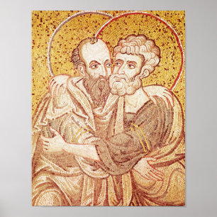S. Peter und Paul Embracing Poster