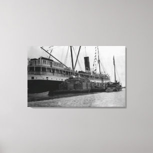 S.S. Alameda am Anchorage, Alaska-Fotografie Leinwanddruck