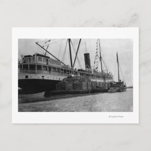 S.S. Alameda bei Anchorage, Alaska Fotograf Postkarte