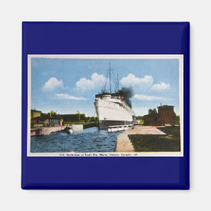 S.S. Assiniboia an Sault Suite. Marie, Ontario, CA Magnet