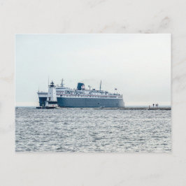 S.S. Badger Emerging From the Haze Postkarte