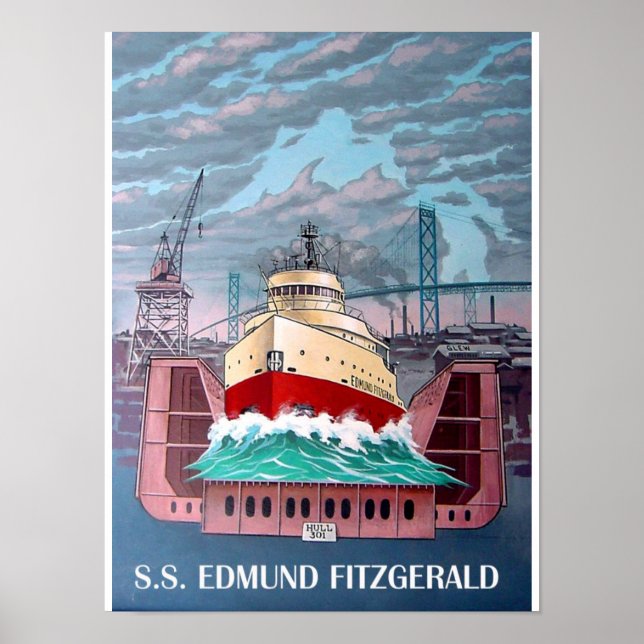 S.S. EDMUND FITZGERALD POSTER (Vorne)